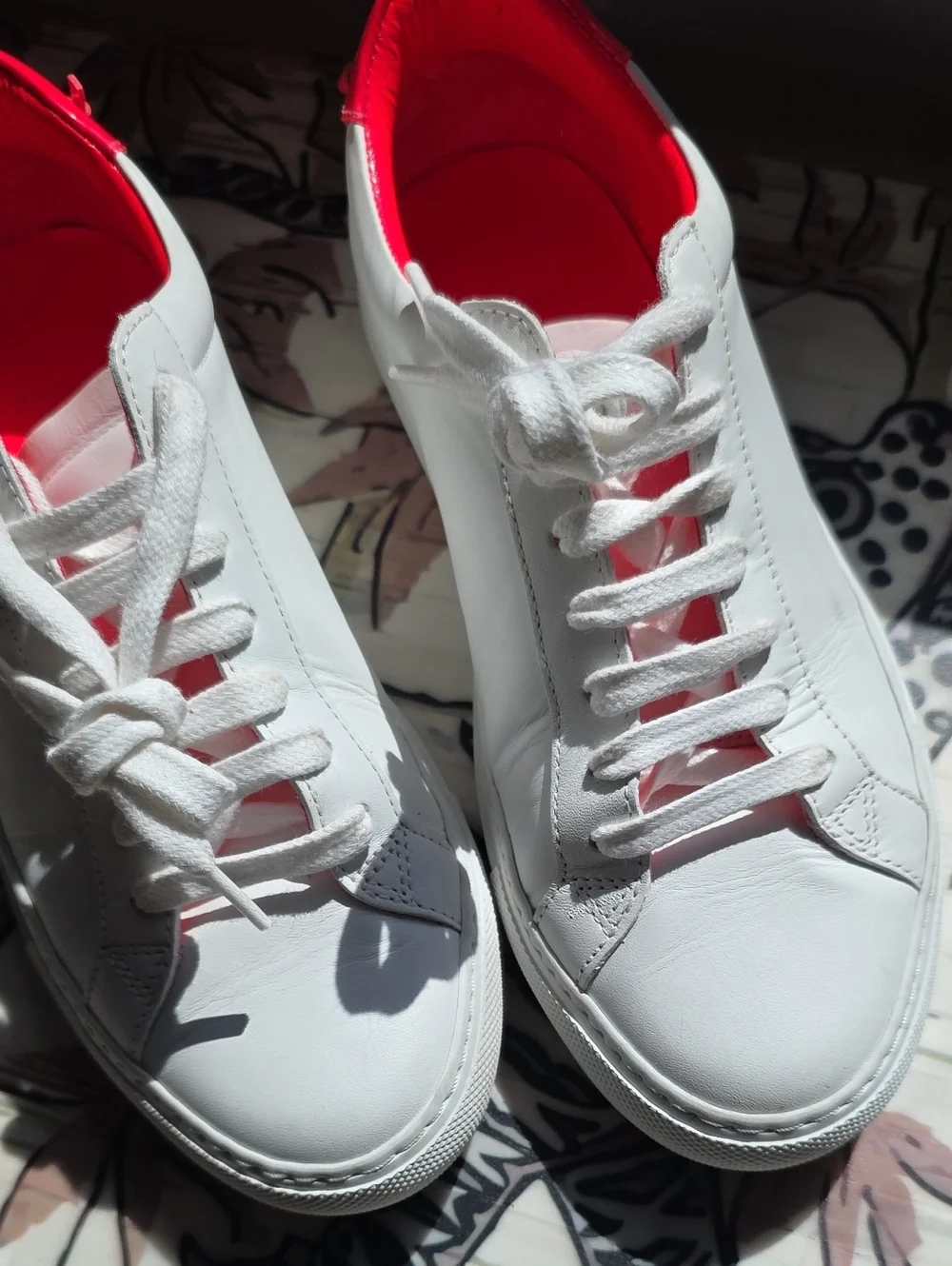 Givenchy White / Fuchsia Leather Urban Knots Low Top Sneakers